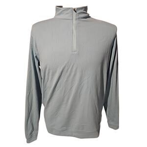 Peter Millar Men’s 1/4 Zip Pullover Light Blue Performance Stretch Golf Sz. L